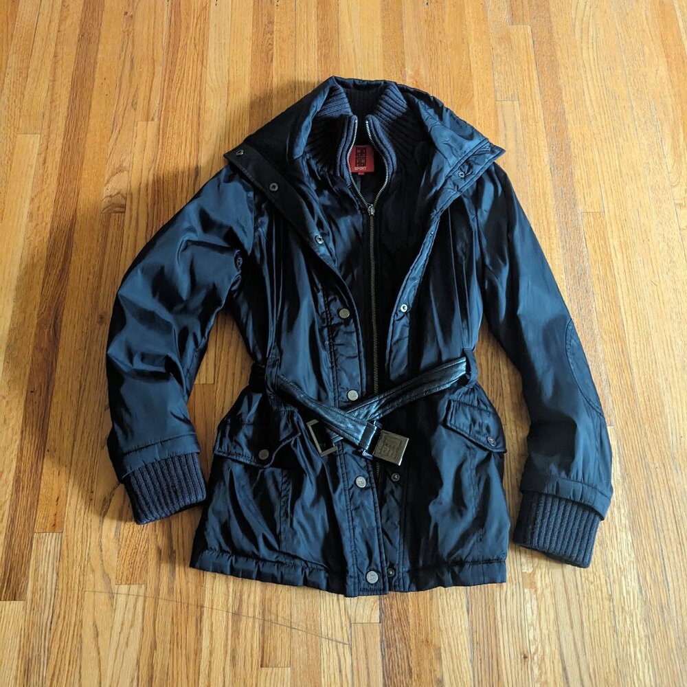 Pedro del Hierro black parka